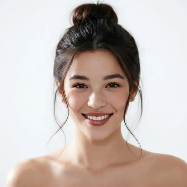 AI 헤어스타일 미리보기 예시: 여성용 탑노트, 다음 헤어컷 전 참고용